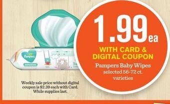 Mariano's Pampers baby wipes offer