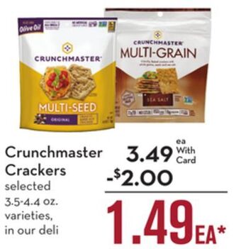 Mariano's Crunchmaster crackers offer