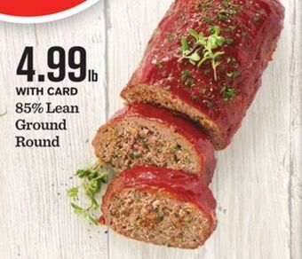 Mariano's 85% lean ground round offer