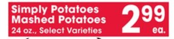 Jewel-Osco Simply potatoes mashed potatoes offer