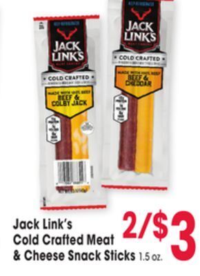 Jewel-Osco Link cold crafted meat & cheese snack sticks offer