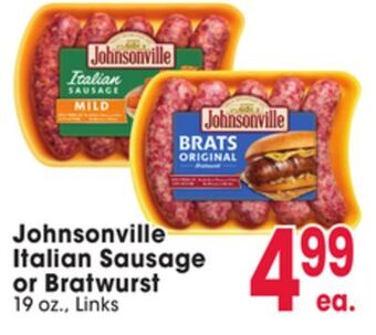 Jewel-Osco Johnsonville italian sausage offer