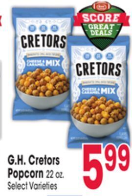 Jewel-Osco G. h. cretors popcorn offer