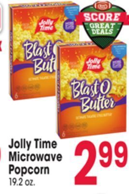 Jewel-Osco Jolly time microwave popcorn offer
