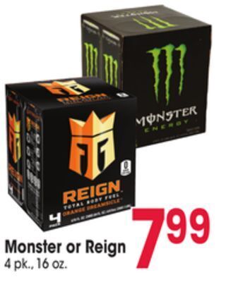 Jewel-Osco Monster or reign offer