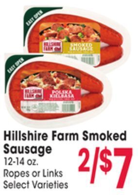 Jewel-Osco Hillshire farm smoked sausage offer
