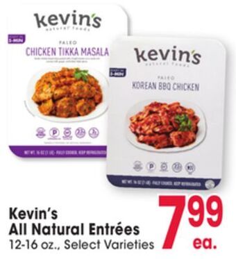 Jewel-Osco Kevin's all natural entrées offer