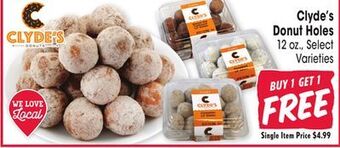 Jewel-Osco Clyde's donut holes offer