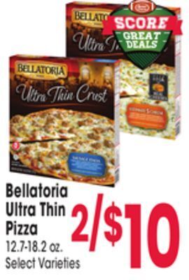Jewel-Osco Bellatoria ultra thin pizza offer