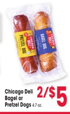Jewel-Osco Chicago deli or bagel or pretzel dogs offer