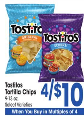 Jewel-Osco Tostitos tortilla chips offer