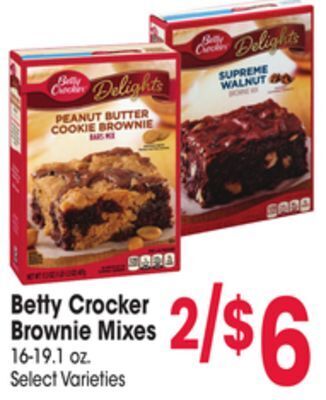 Jewel-Osco Betty crocker brownie mixes offer