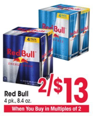 Jewel-Osco Red bull offer
