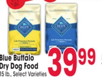 Jewel-Osco Blue buffalo dry dog food offer