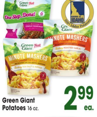 Jewel-Osco Green giant potatoes offer