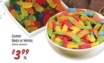 Sprouts Farmers Market Gummi bears or worms offer