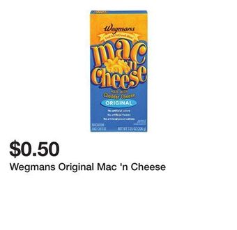 Wegmans Wegmans original mac 'n cheese offer