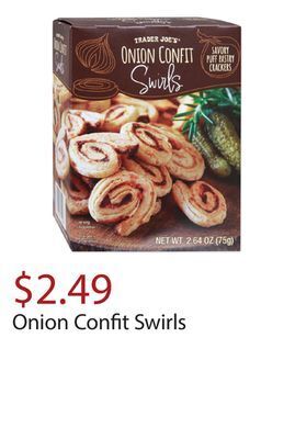 Trader Joe's Onion confit swirls offer