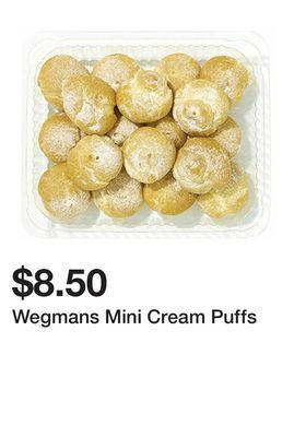 Wegmans Wegmans mini cream puffs offer