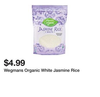 Wegmans Wegmans organic white jasmine rice offer