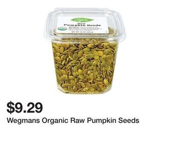 Wegmans Wegmans organic raw pumpkin seeds offer