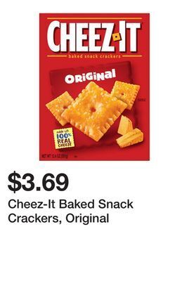 Wegmans Cheez-it baked snack crackers, original offer