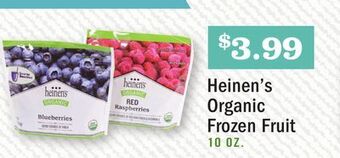 Heinen's Heinen's organic frozen fruit offer