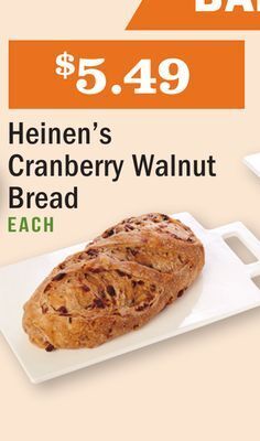Heinen's Heinen's cranberry walnut bread offer