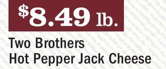 Heinen's Two brothers hot pepper jack cheese offer