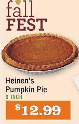 Heinen's Heinen's pumpkin pie offer