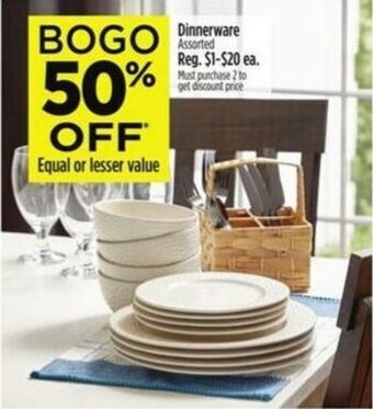 Dollar General Dinnerware offer