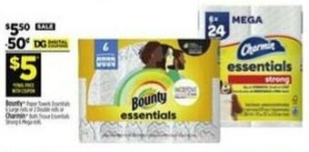 Dollar General Bounty Essentials Paper Towels offer