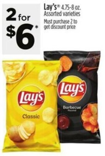 Dollar General Lay's 4.75-8 oz. offer