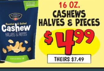 Ollie's Cashews halves & pieces offer