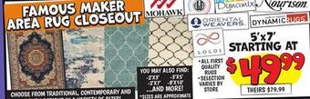 Ollie's Area rug offer