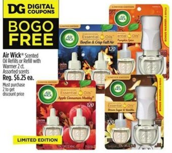 Dollar General Air Wick Scented Oil Refills offer
