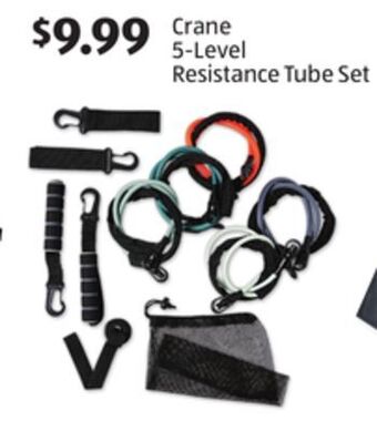 Aldi Crane 5-level resistance tube set offer