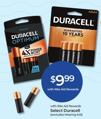 Rite Aid Select duracell offer