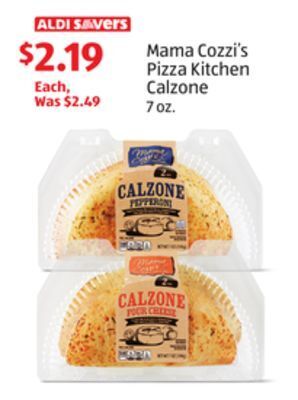 Aldi Mama cozzi's pizza kitchen calzone offer