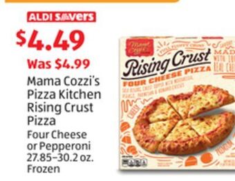 Aldi Mama cozzi's pizza kitchen rising crust pizza offer
