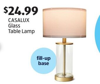 Aldi Casalux glass table lamp offer