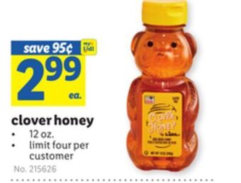 Lidl Clover honey offer