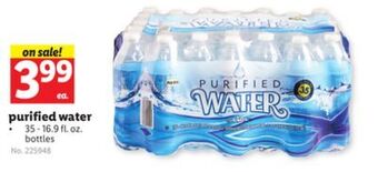 Lidl Purified water offer
