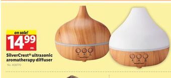 Lidl Silvercrest ultrasonic aromatherapy diffuser offer
