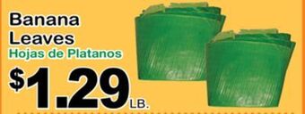 Superior Grocers Banana leaves offer