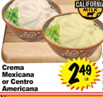 Superior Grocers Crema mexicana or centro americana offer