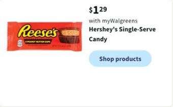 Walgreens Hershey's single-serve candy offer