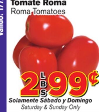 El Super Fresh Roma tomatoes offer