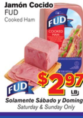 El Super Fresh Fud cooked ham offer