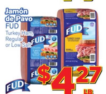 El Super Fresh Fud turkey ham, regular or low salt offer